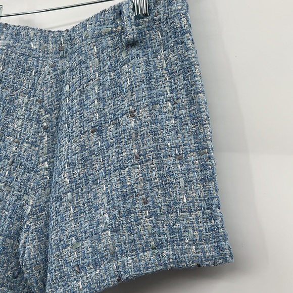 🆕 Generation Love Faye Tweed Knit Shorts Light Blue Multi With Pockets - Picture 12 of 13
